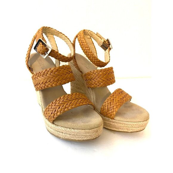 Michael Kors Women's Juniper Espadrille Sandal In Peanut 9 - Picture 3 of 6